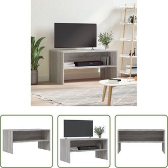 vidaXL TV Stand - Mobile Porta TV Grigio Sonoma 80x40x40 cm in Legno Multistrato