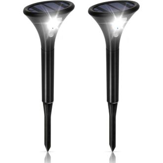 OEM Lampara Solar Exterior - Sensor De Movimiento 120&deg; - Ip65 - 65 Lm - Autonom&iacute;a 10-12 H Modo Alto - 2 Unidades