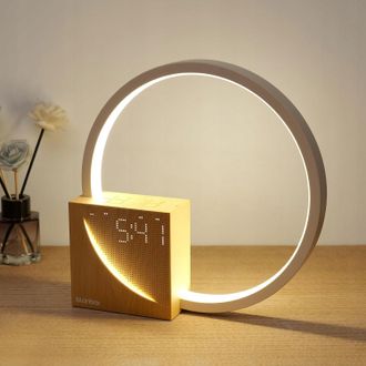 OEM L&aacute;mpara De Noche Con Reloj Despertador T&aacute;ctil Blonbar, Clase Energ&eacute;tica A