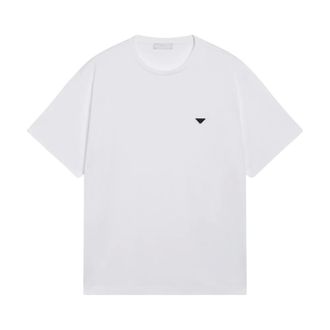 Prada Heren, Tops, Wit, Maat: 2XL Katoen