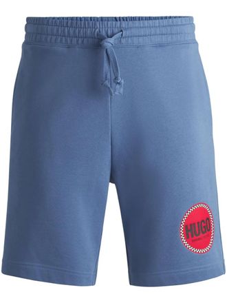 HUGO BOSS Shorts sportivi con stampa - Blu