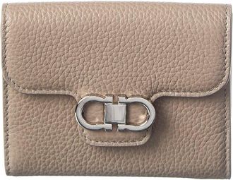 Ferragamo Gancini Leather Card Holder