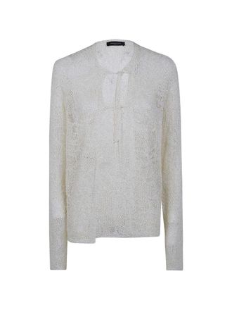 Fabiana Filippi Ribbon Round Neck Cardigan