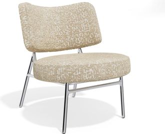Sia Home Sill&oacute;n de sal&oacute;n tejido texturizado con motivos beige