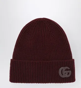 Gucci Bordeaux cashmere beanie