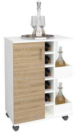 ebuy24 Vcm Carrito De Cocina Carrito De Picking Dimensiones Carro De Cocina Aprox. Al. 85 X An. 63 X P. 40 Cm Espacio De Almacenamiento Suficiente Enrollable