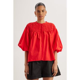 Merlette Meadow Top in Cherry at Nordstrom, Size Xx-Small