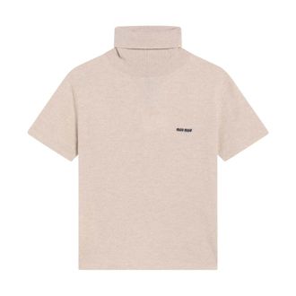 Miu Miu Turtlenecks, female, Beige, M, Maglia Dolcevita