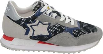 Atlantic Stars Heren Leren en Stoffen Sneakers - Heren - Sneakers - Veelkleurig - 41 EU - Leer - Schoenen