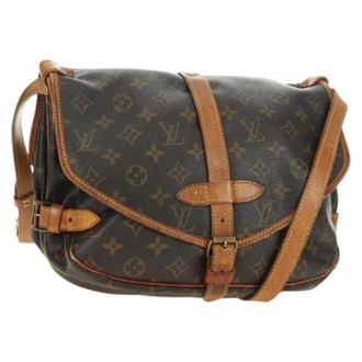 Louis Vuitton Pre-owned Saumur 30 Shoulder Bag - Dames - Pre-owned - Bruin - Maat: ONE Size Leer