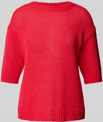 s.Oliver Red Label Relaxed Fit Strickpullover aus Baumwoll-Mix in Rot, Gr&ouml;&szlig;e 34