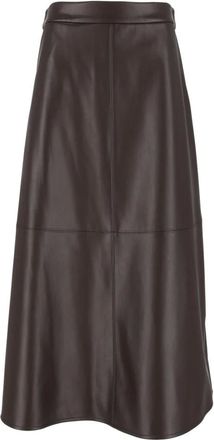 Max Mara Falda midi Nordica - Skirts - Mujer - Marr&oacute;n - XS