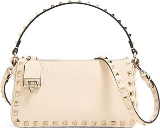 Valentino Garavani Rockstud Small Garnet Calfskin Crossbody Bag