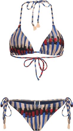 Lygia & Nanny Bikini met print - Blauw