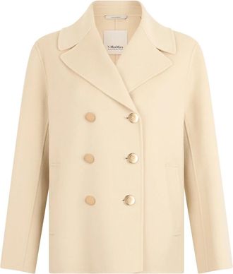 Max Mara Margot Jacket - Dames - Mantel - Beige - S - Wol - Jassen