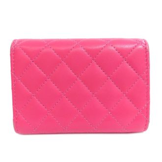 Chanel Boy Chanel Pink Leather Wallet (Tri-Fold) (Pre-Owned)