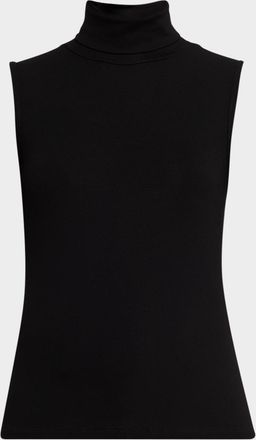 Theory Sleeveless Turtleneck Ribbed Sweater