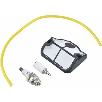 OEM Kit De Filtro De Aire, Manguera De Combustible Y Buj&iacute;a Para Motosierras Husqvarna 36, 41, 136, 141, 137 Y 142. Manguera De 2,5 X 5 Mm, 30 Cm De Longit