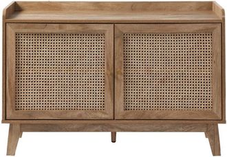 Calicosy Calicosy - Credenza in rattan a 2 ante L110 cm - palmo