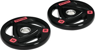 OEM Juego De 2 Discos De Pesas Sin Barra De 10 Kg Con Orificio De 5 Cm Para Entrenamiento De Fuerza &Oslash;32x4,5cm Negro