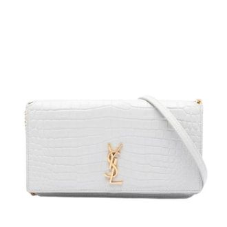 Saint Laurent Pre-owned Cross Body Bags, female, White, Size: ONE SIZE Pre-owned Vintage Crossbody Bag