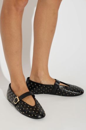 Ferragamo Nena Ballet Flats, Womens, Black