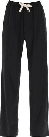 Palm Angels Straight Broeken - Heren - Straight fit broeken - Zwart - L - Katoen - Broeken