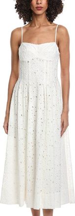 SIMKHAI Kittiya Eyelet Midi Dress