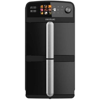 Cecotec Freidora De Aire De 10l Con Cubetas Superpuestas Cecofry Duolevel 10000. 2400w, Cubetas De 5l, Control T&aacute;ctil - Cecotec