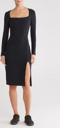 Beyond Yoga Impress Space Dye Long Sleeve Midi Dress in Darkest Night at Nordstrom Rack, Size X-Small