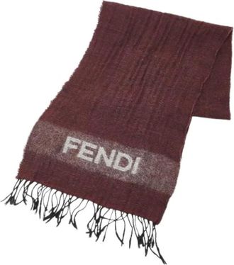 Fendi Pre-owned Scarves, female, Red, Size: ONE SIZE Pre-owned Stole