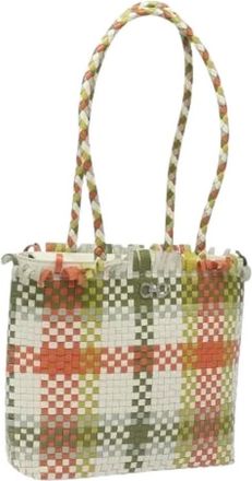 Ferragamo Pre-owned Handbags, female, Multicolor, Size: ONE SIZE Pre-owned Leather Shoulder Bag