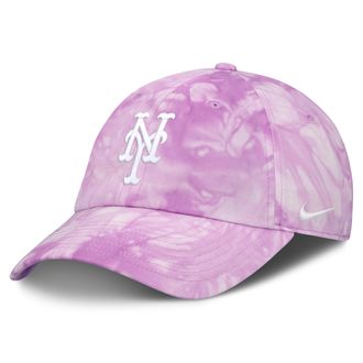 Nike New York Mets Club Nike Mens MLB Adjustable Hat in Pink | NB0110ANME-P5U