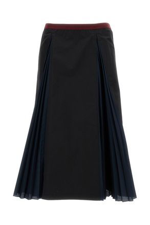 Plan C Pleated A-Line Skirt