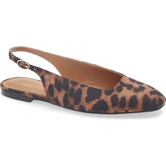 Nordstrom Rack Joey Slingback Flat in Tan Toasted at Nordstrom Rack, Size 6.5