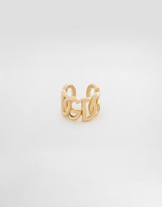 Dolce & Gabbana Ear Cuff Earrings With Dg Logo - Woman Bijoux Gold Metal Onesize