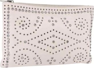 Prada Pre-owned Vintage Clutch Bag - Dames - Vintage Clutch - Wit - ONE Size - Leer - Vintage
