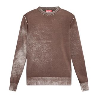 Diesel Round-neck Knitwear, male, Brown, Size: 2XL K-Laurent Wool Turtleneck