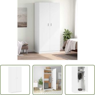 vidaXL vidaXL Armadio per vestiti - Armadio Bianco 90x52x200 cm in Legno Multistrato