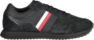 Tommy Hilfiger Polyester Sneaker - Heren - Sneakers - Zwart - 40 EU - Polyester - Schoenen