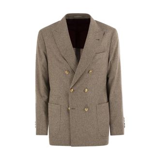 Brunello Cucinelli Heren, Jassen, Beige, Maat: XL Flanel