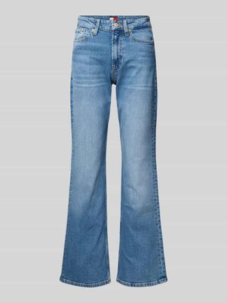 Tommy Jeans Regular Fit Bootcut Jeans aus Baumwoll-Mix Modell CLEO in Jeansblau, Gr&ouml;&szlig;e 25/32