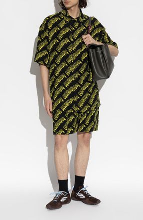 Balenciaga Patterned Shirt, Mens, Black