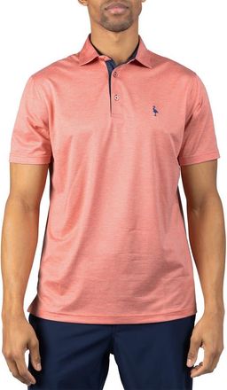 Tailorbyrd M&eacute;lange Mesh Performance Polo in Vintage Coral at Nordstrom Rack, Size Xx-Large