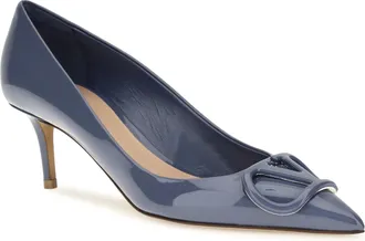 Valentino Garavani Patent Leather Pumps - Blue