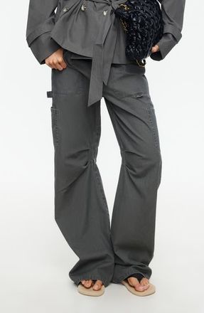Lioness Miami Vice Low Rise Carpenter Pants in Moss at Nordstrom, Size X-Large