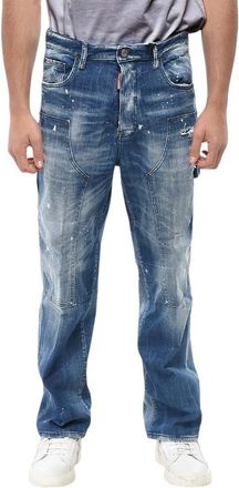 Dsquared2 Blue Loose High Rise Jeans