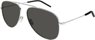 Saint Laurent Authentieke Premium Kwaliteit Bril - unisex - Zonnebrillen - Grijs - 59 MM - Accessoires