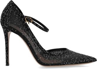 Gianvito Rossi Schoenen met hakken - Dames - Pumps - Zwart - 35 EU - Leer - Schoenen