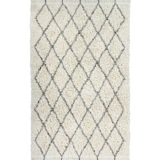 Lorena Canals Woolable Rug Berber Soul in Natural, Charcoal at Nordstrom, Size X-Large